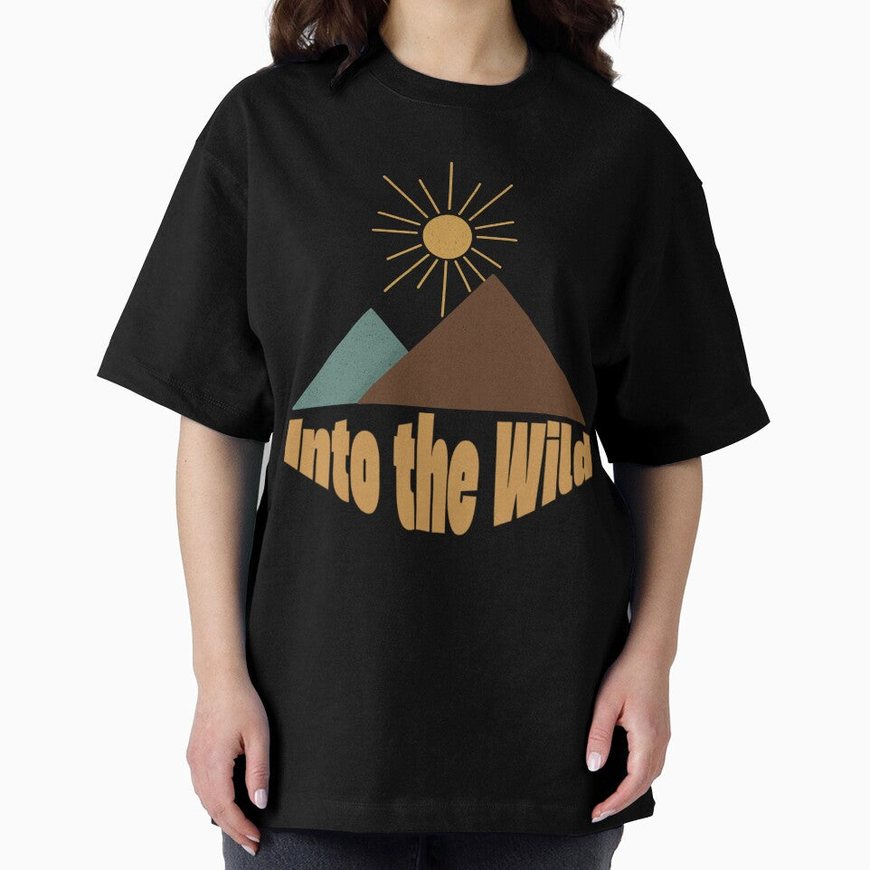 Minimalist Mountain Sunrise Geometric Landscape Into the Wild by NoemiMarozsan