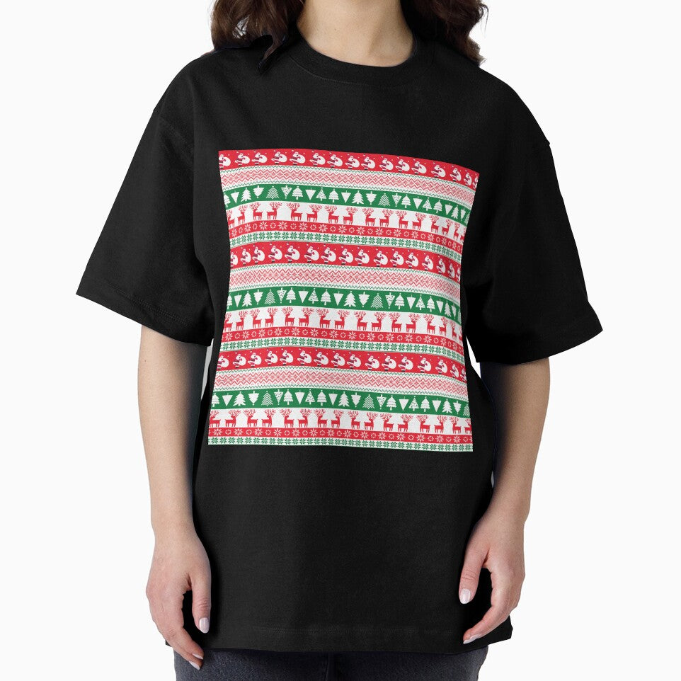Jolly Holiday Pattern - Santa, Trees & Reindeer by Yves Artico