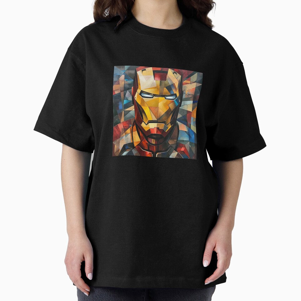 Portrait of a Ironman illustration in cubist style by HANGLEMAN