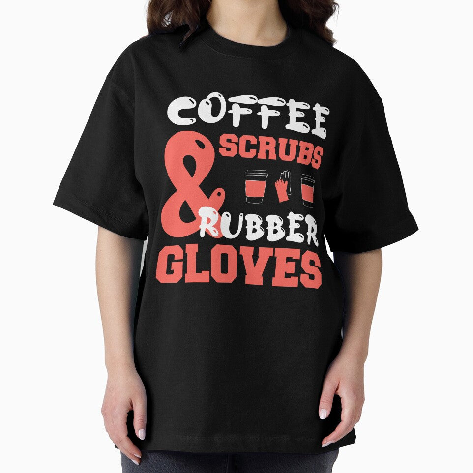 coffee scrubs and rubber gloves medical nurse quote by FlyingKickF