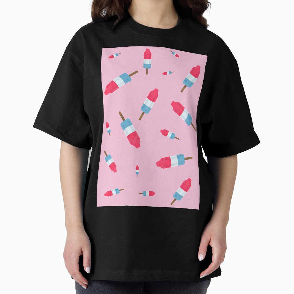 Popsicles -  Retro Pattern - (pink background) by Octavia Soldani