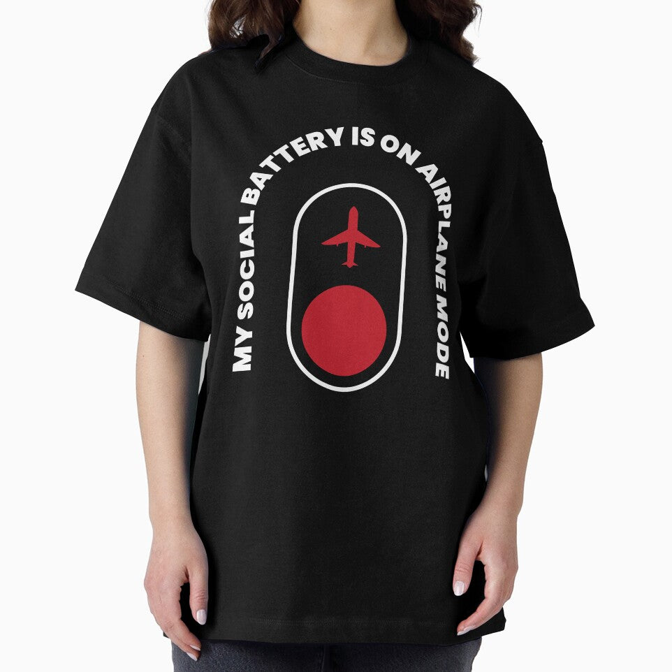My Social Battery Is On Airplane Mode | Funny Introvert & Social Anxiety Design by Gotcha-Studio