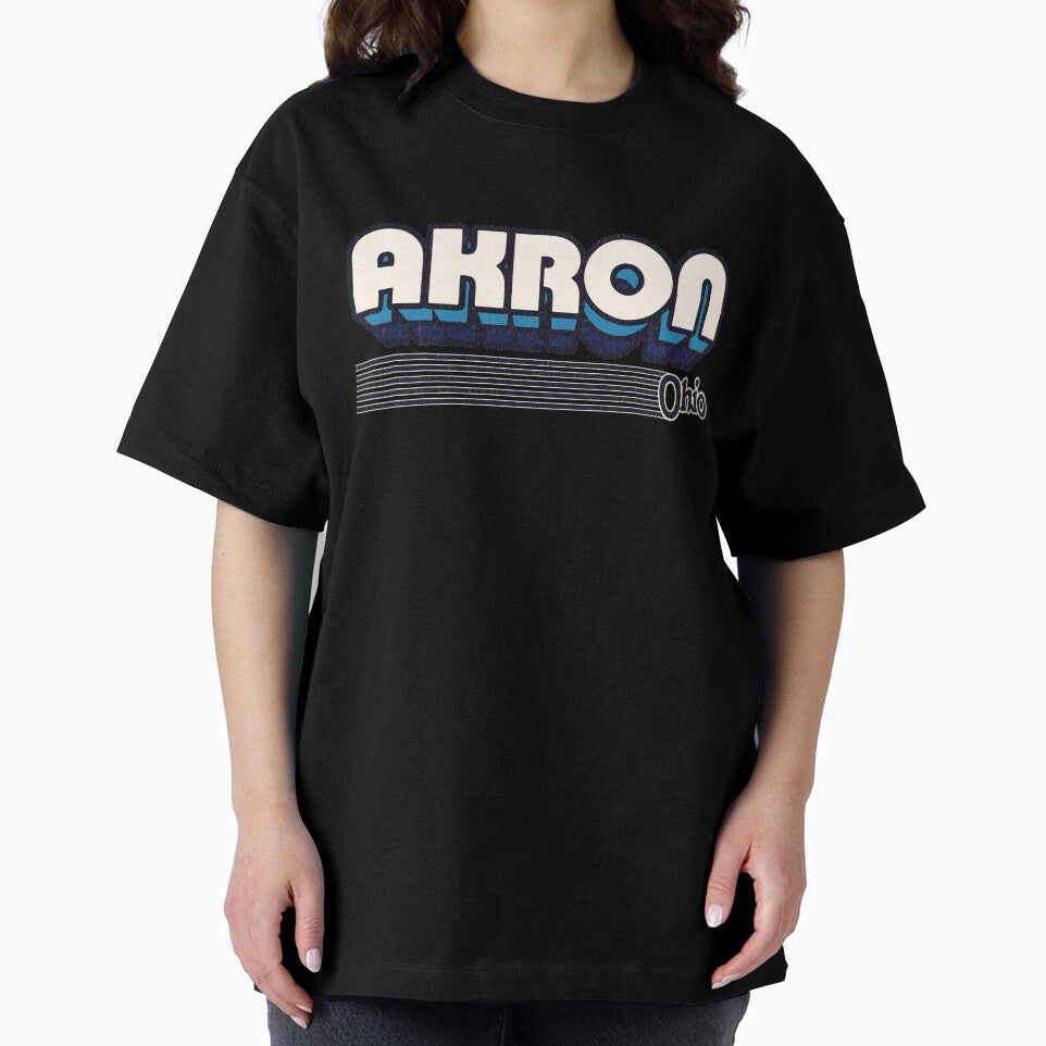 Akron, Ohio | Retro Stripes by retroready