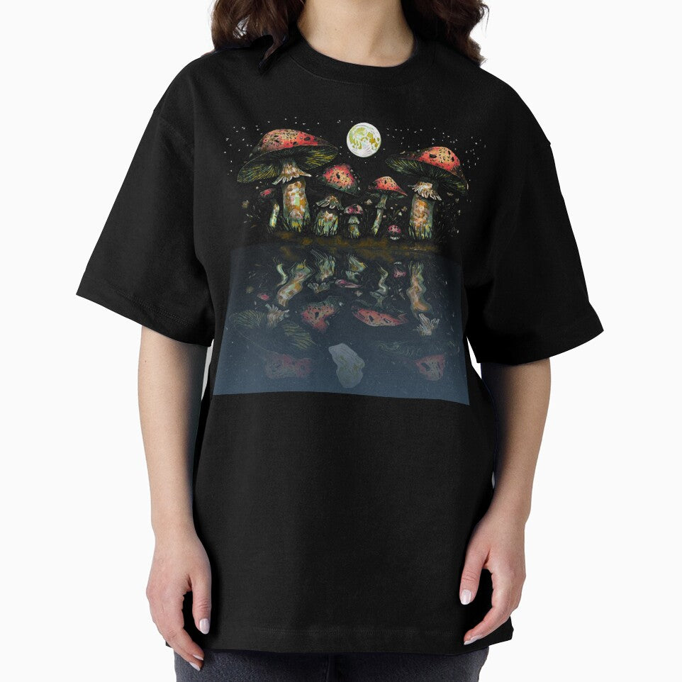 Mushrooms at Night by HoneyBreezeCo