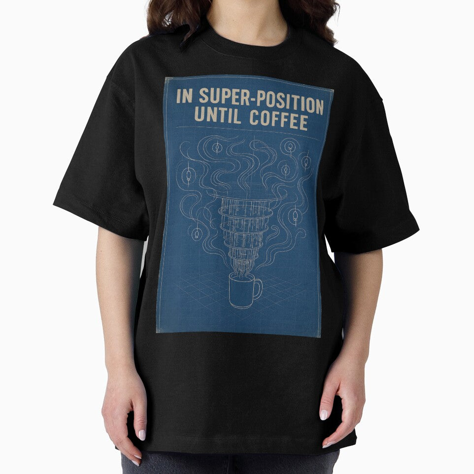 Quantum Coffee Vibes | Funny Superposition Physics Nerd Poster by Physics Lab