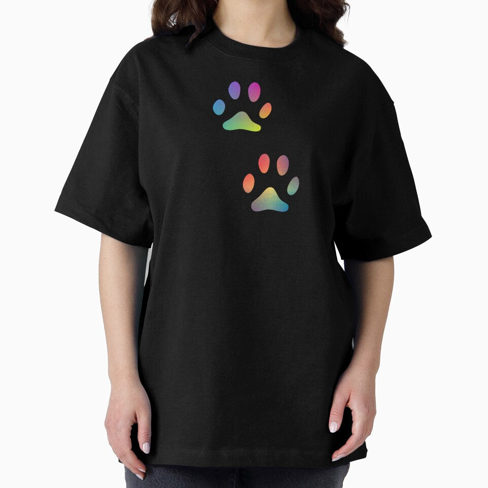 Rainbow paw prints by Camilla Wynter