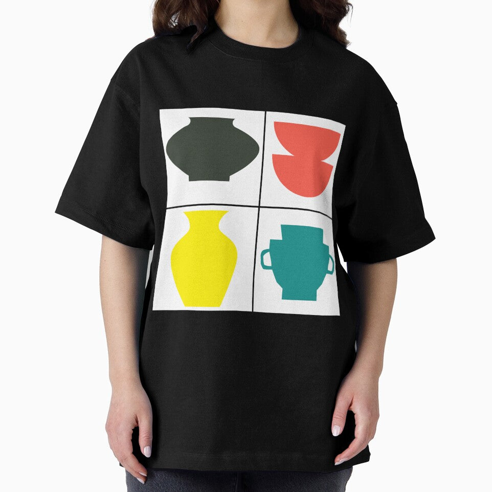 Colorful Pottery Inspired Squared Design by Dog Hair and Healing