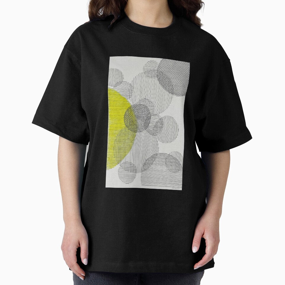 Abstract geometric composition lines overlapping mid century style by GriggsyArt