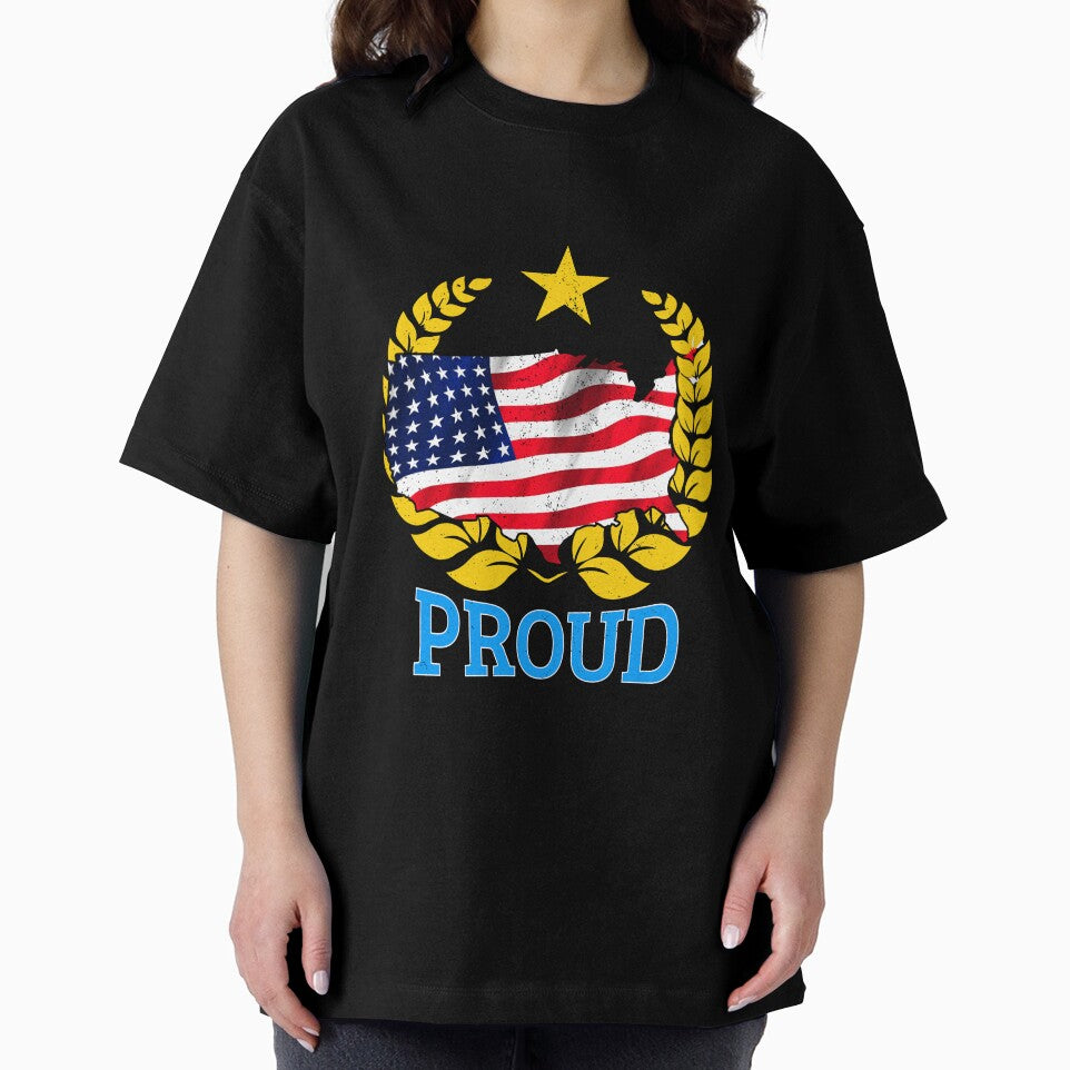 Proud American T-Shirt for Men and Women by AllStarMerch