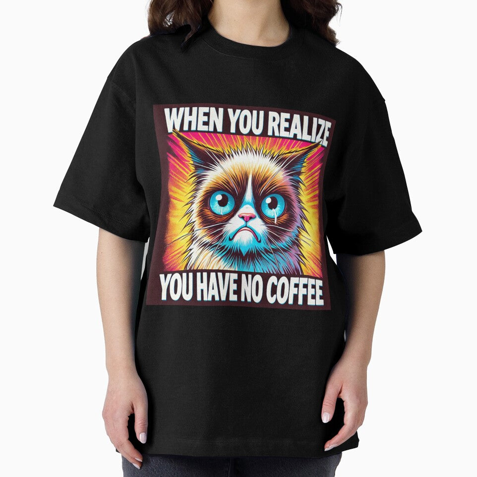 Grumpy Cat Meme When You Realize You Have No Coffee by CatmemesArt