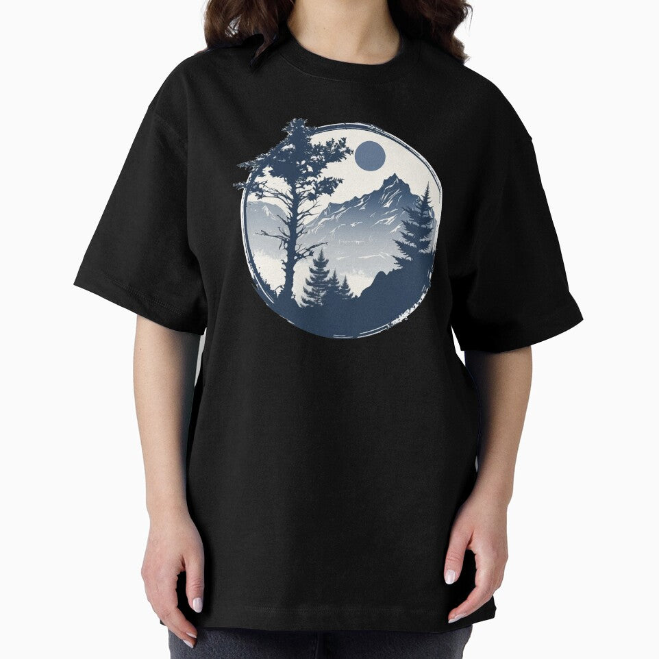 Mountain landscape in a circle by NickChe