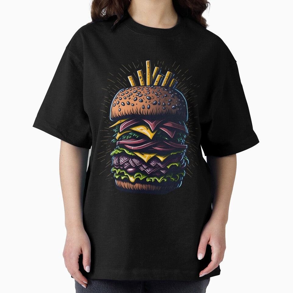 Cartoon Stoked Giant Burger by hassanjnoub