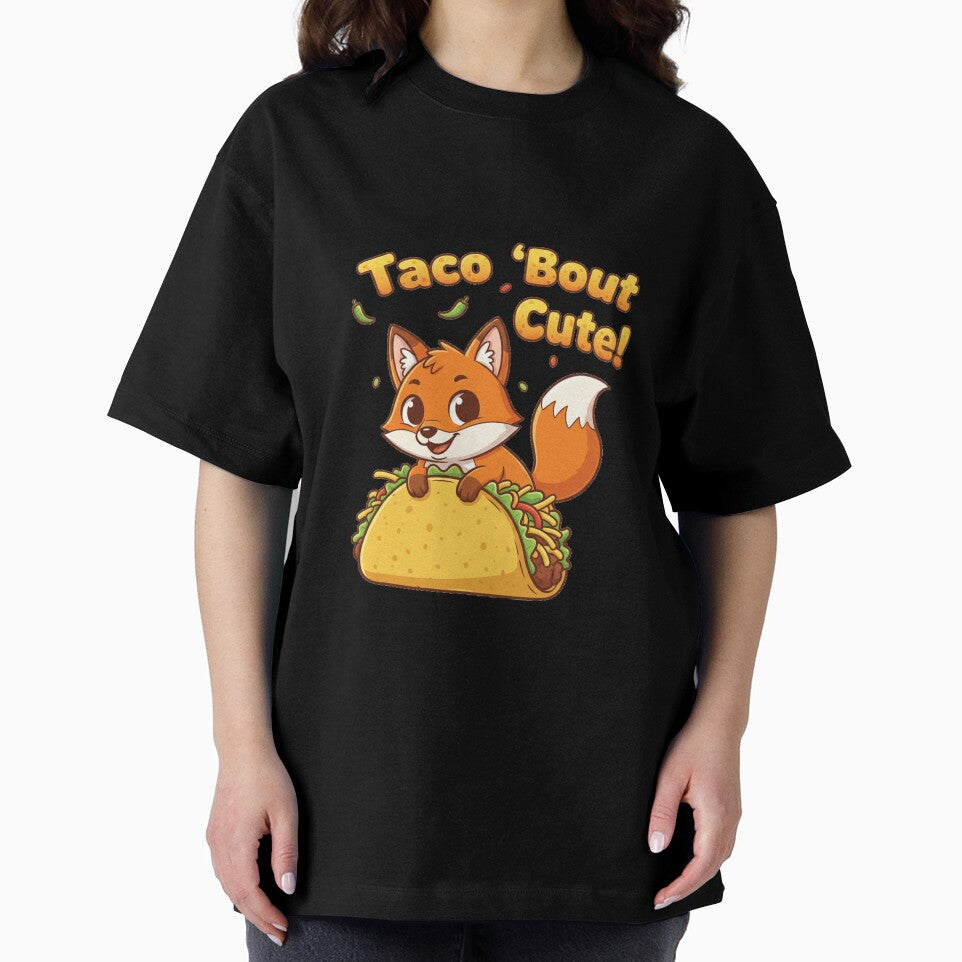 Cute Fox Taco Pun – Funny Kawaii Food Lover Design by Popettte