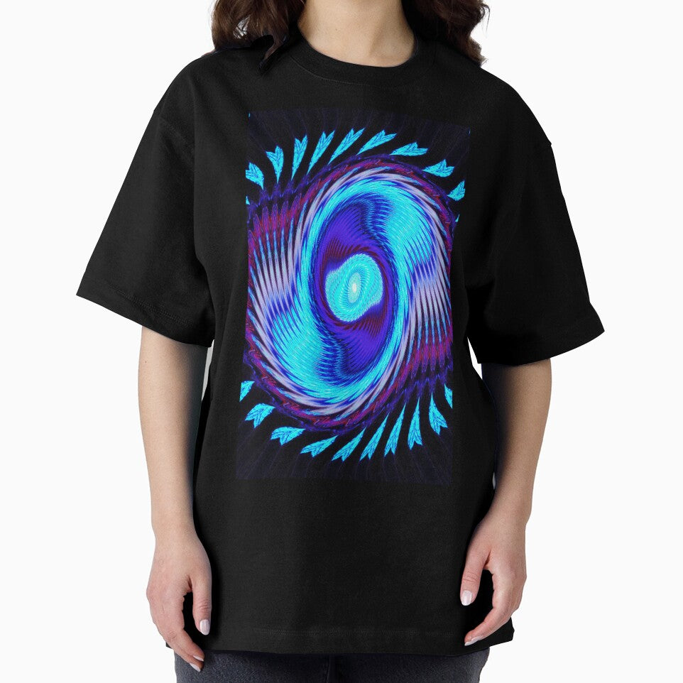 Draw the eye in swirl pattern by Paws and Ink Art