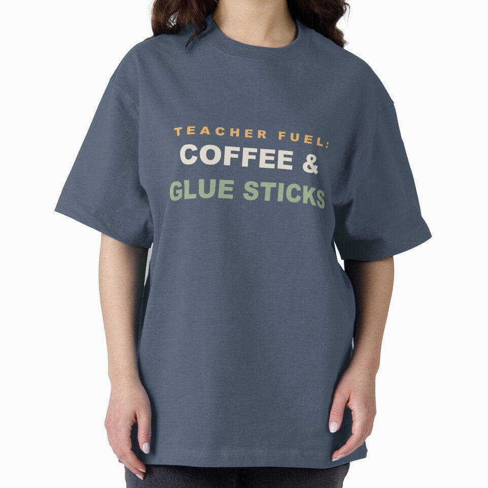 Teacher Fuel Coffee and Glue Sticks - Funny Teacher by RetroThreadWorks