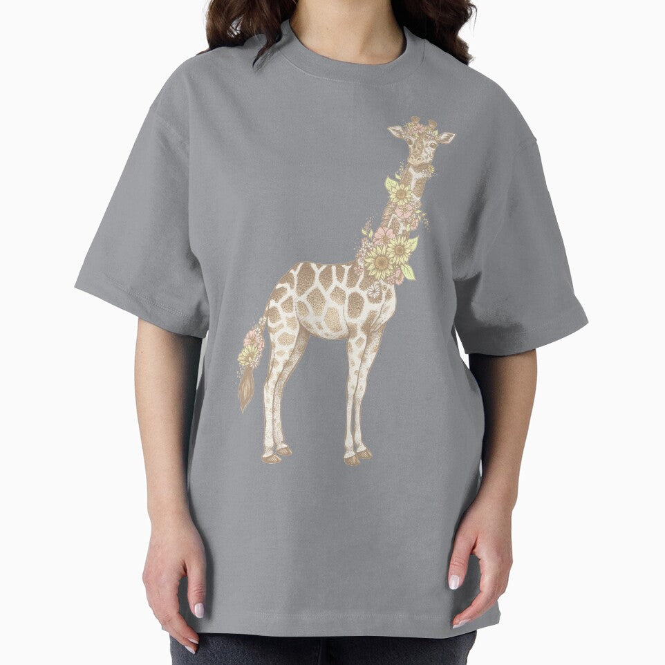 Floral Giraffe by Lauren Alane