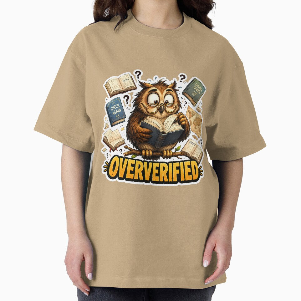 Oververified Owl – Funny “Oververified” Social Media Owl Meme by lazygum