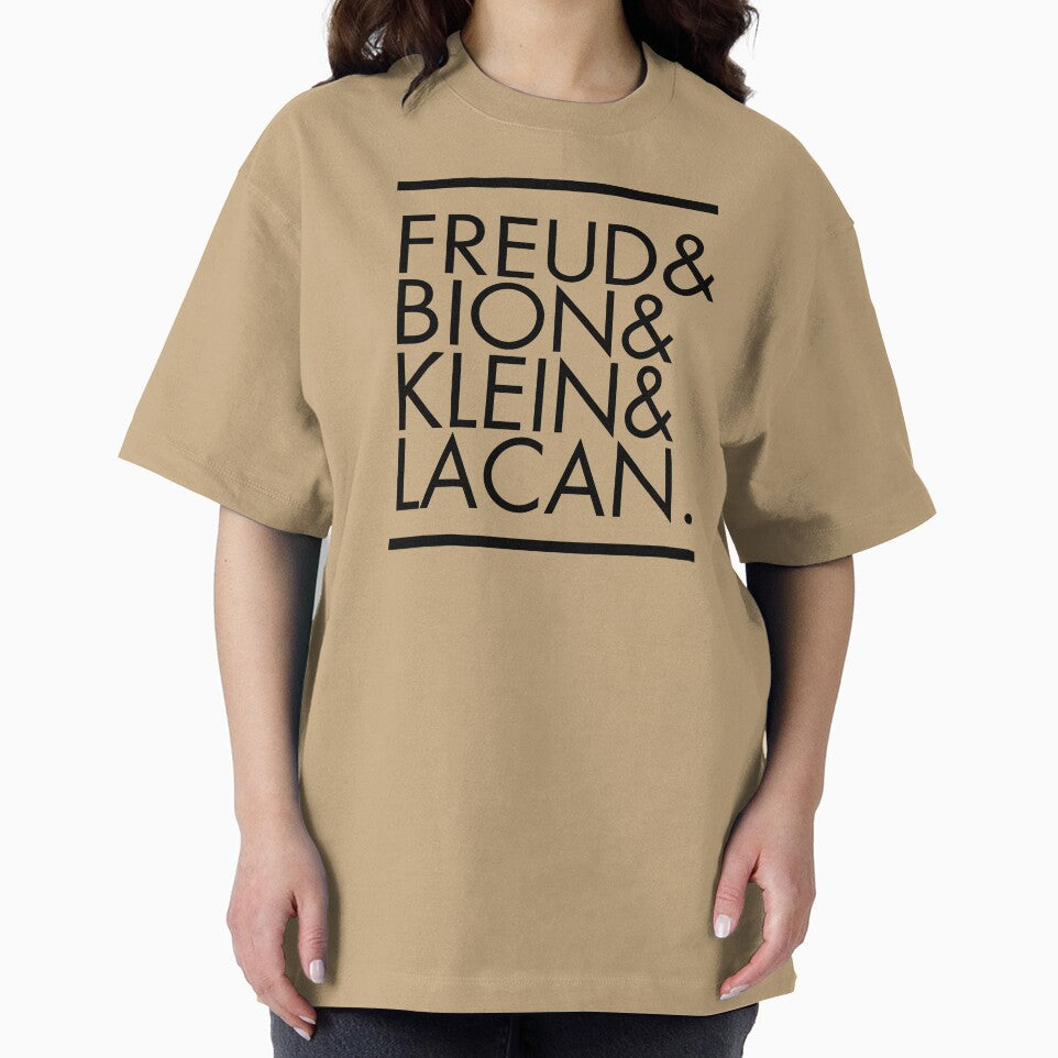 Freud & Bion & Klein & Lacan — Psychoanalysis Minimal Typography (Black) by didijuca