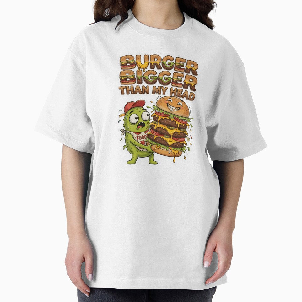 Burger Bigger Than My Head Funny Food Sticker by Imaginarium of Chaos falcon88