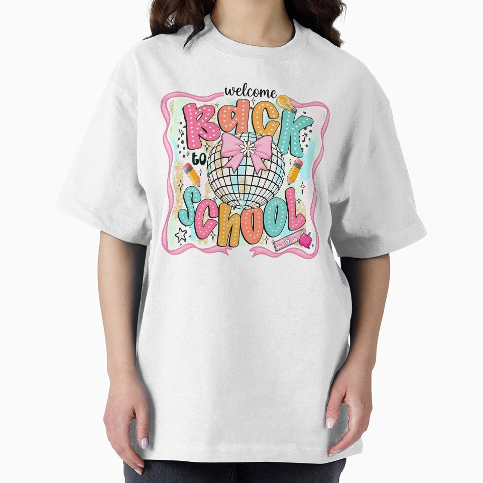 Retro Back To School Disco Bow Kids Teacher by KroghDs