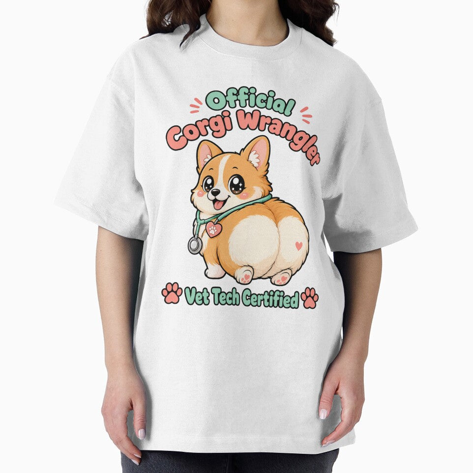Corgi Vet Tech Certified Wrangler Funny by VisualArtsOasis