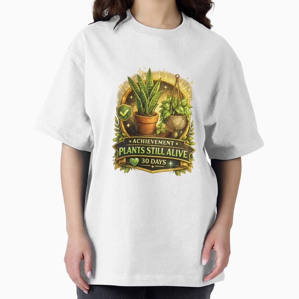 Plants Still Alive: 30 Days | Houseplant Parent Achievement Badge | Funny Plant Lover Design by MrDev