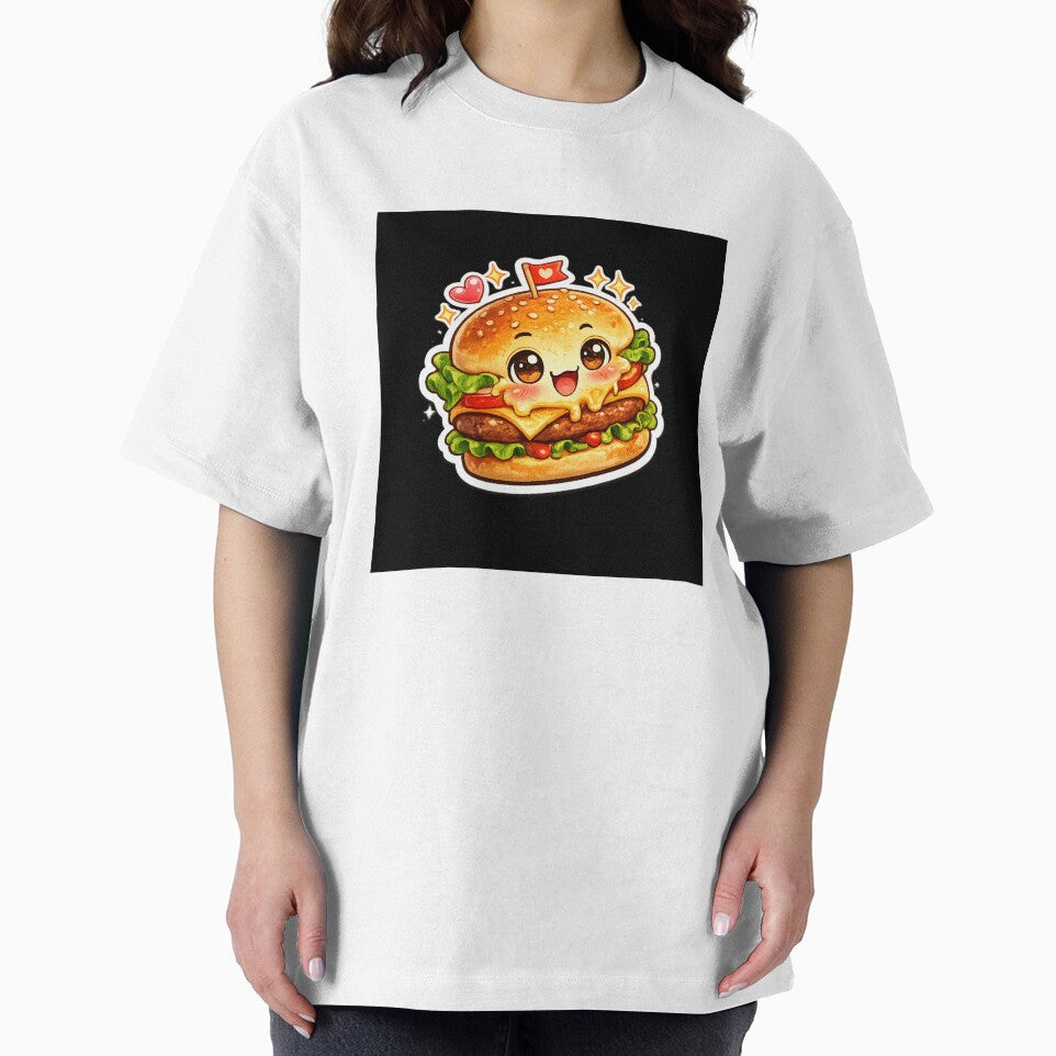 Cute Kawaii Burger Sticker by Tinytreatstudio