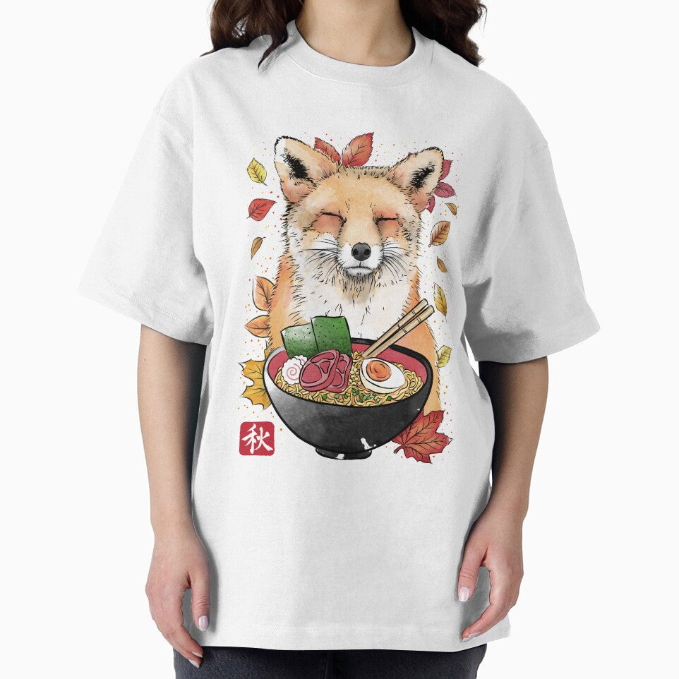 Fox, Leaves and Ramen by zoezowie79