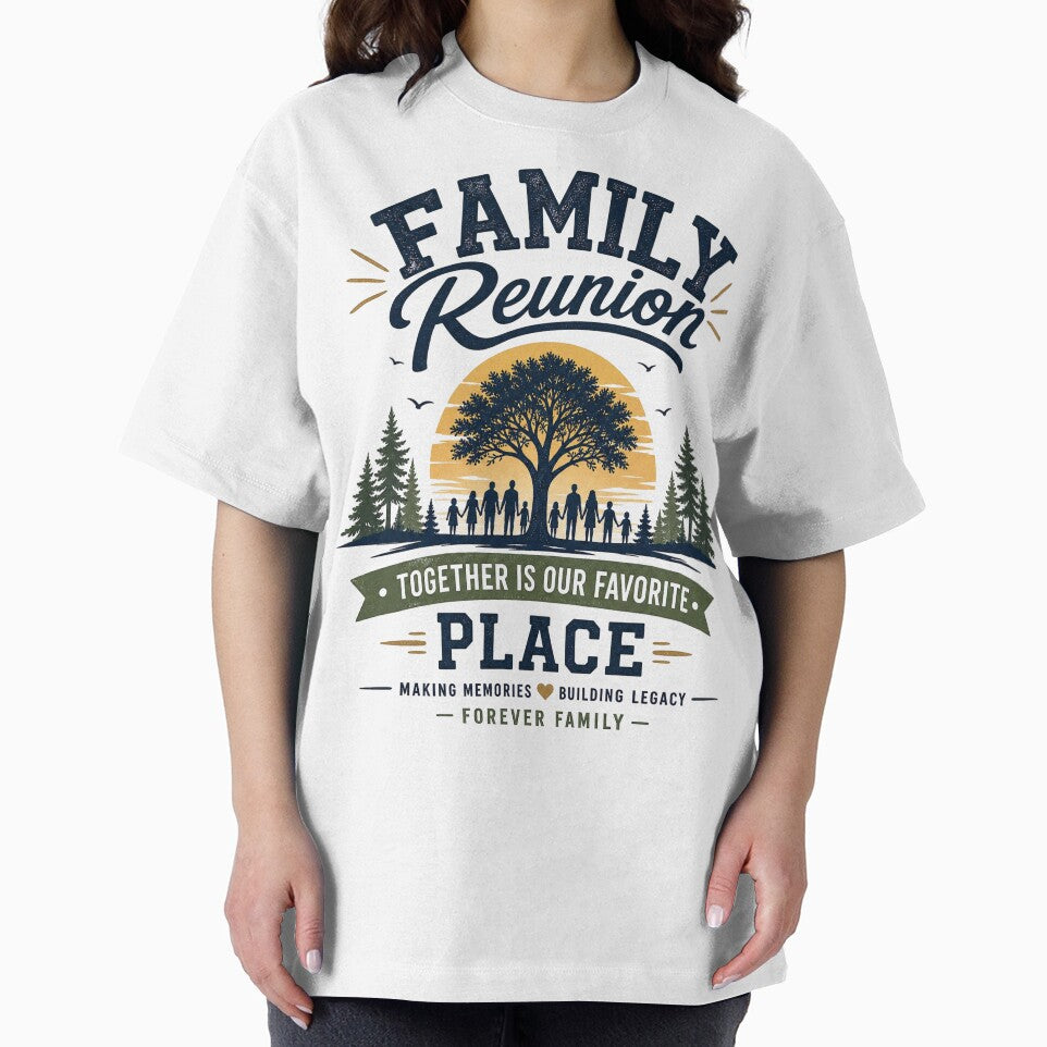Family Reunion Together Is Our Favorite Place Rustic Vintage Family Gathering by LinaDesign Store