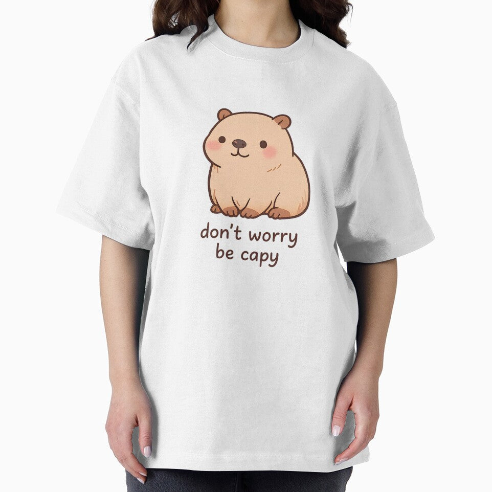 Cute Kawaii Capybara Design Don’t Worry Be Capy by ArcanePrintsxo
