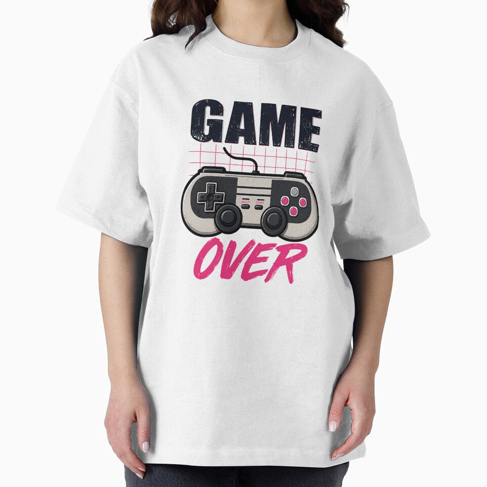 Aesthetic Retro Gaming Gamepad Game Over T-Shirt, Hoodie, Sweatshirt by SoLOriensStudio