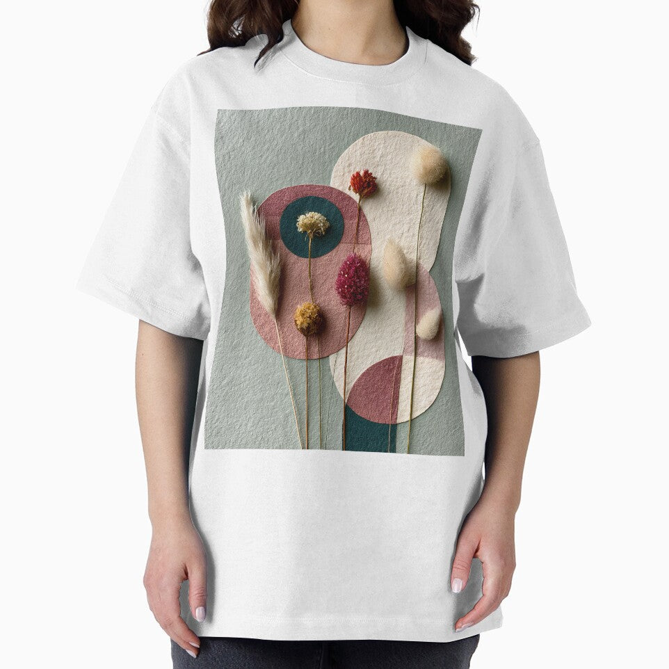 Boho Botanical Collage Sage and Terracotta Pastel by daila70