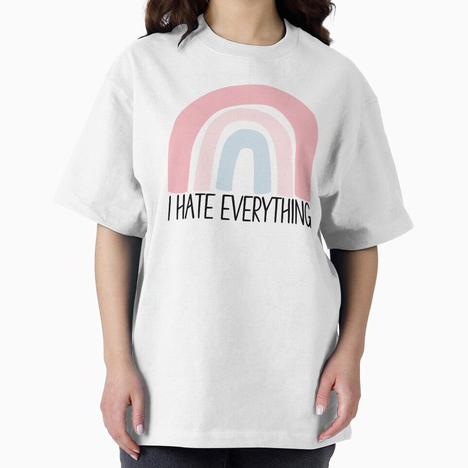 I Hate Everything Rainbow - Artsy Boho by KGoPrintables