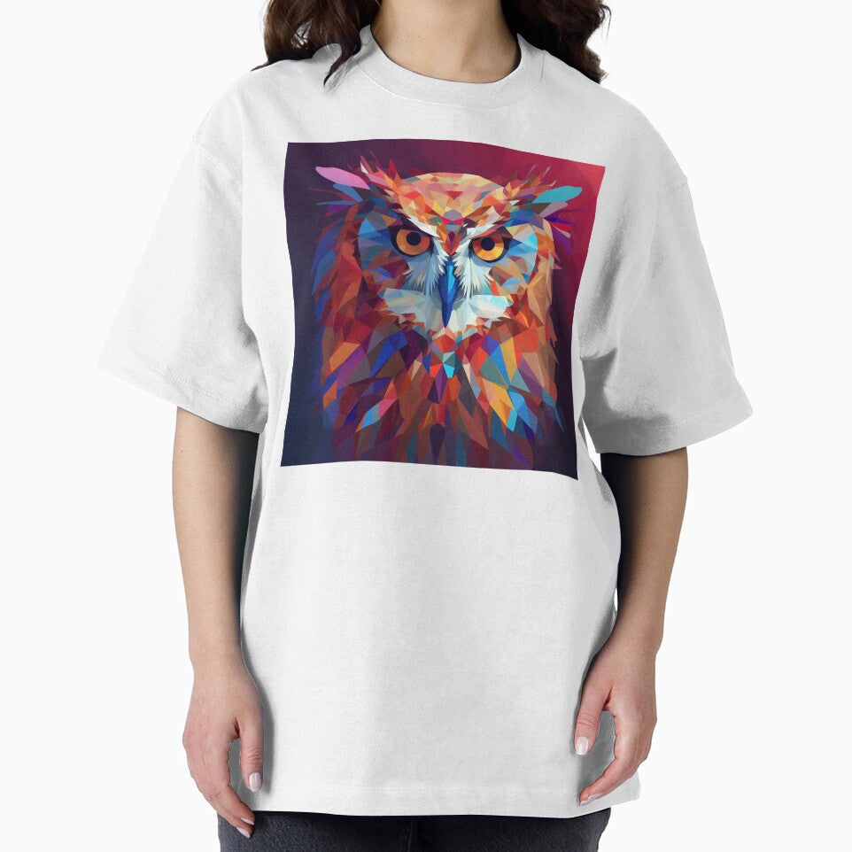 Colorful Owl Polygonal Art | Owl Lovers by JFFStore