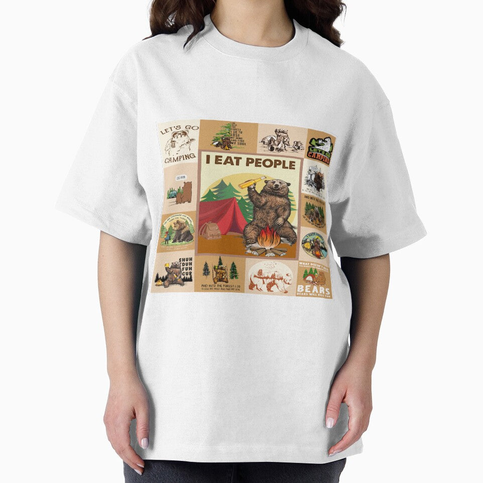 Camping Bear - I Eat People by SweetPea49