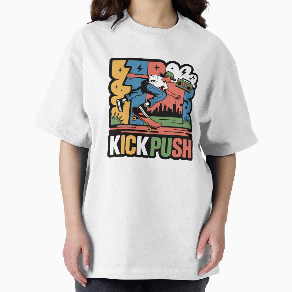 Kick Push Skate Hip Hop Street Art by LukaRealm