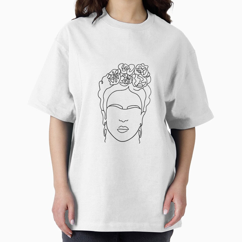 Frida Khalo Line Portrait by reaghanlesh