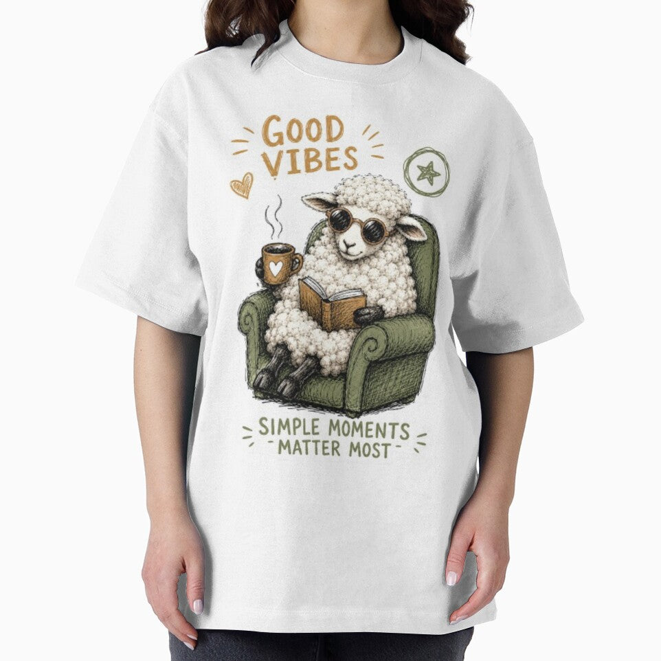 Cozy Sheep Reading Good by Snurly