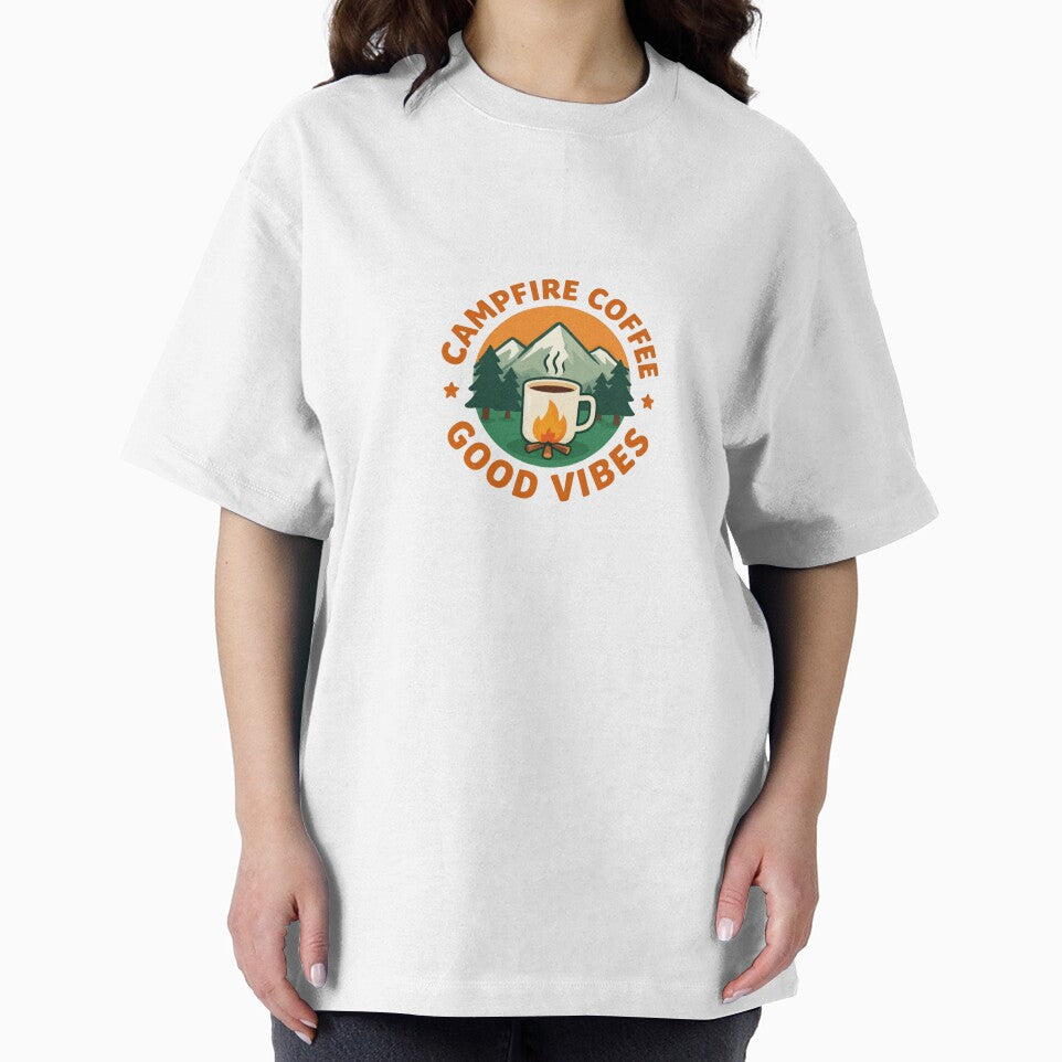Campfire God Vibes | Funny Camping Gift for Outdoor Adventure Lovers by gluxdesing