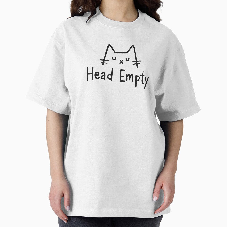 Head Empty – Minimal Cat Humor Design for Developers & Cat Lovers by FeelFreeStore