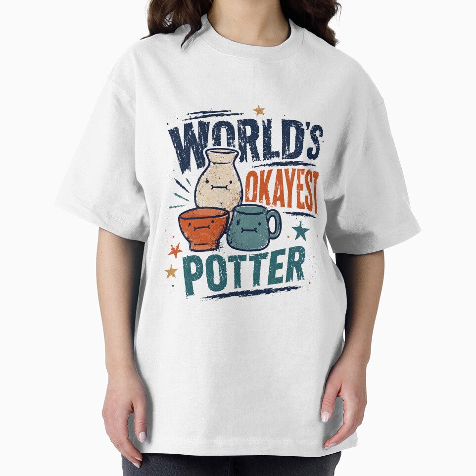 World's Okayest Potter Ceramics Crafter Hobbyist Artist by JonesFlora2025