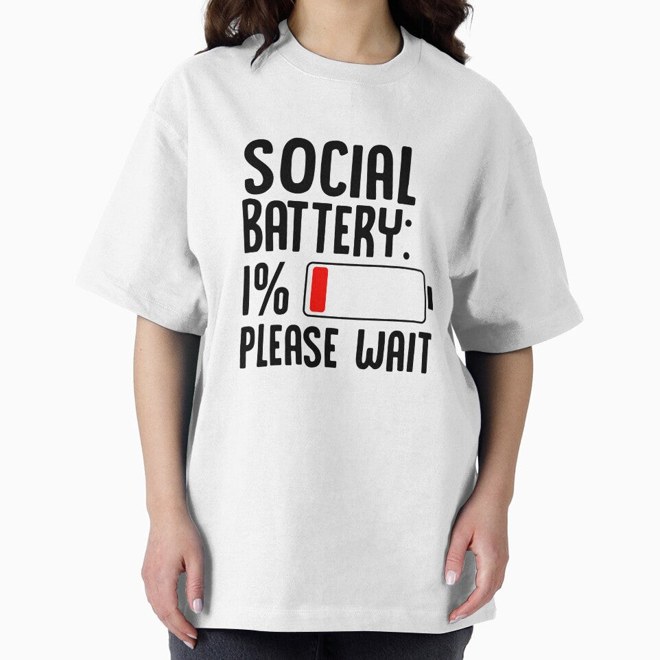 Low Social Battery Minimalist Funny Introvert Design by wisnubayuaji