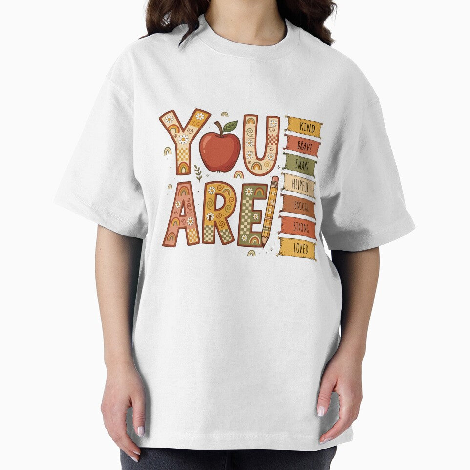 Elementary Boho Rainbow You Are Enough Motivational by SaltCreatives