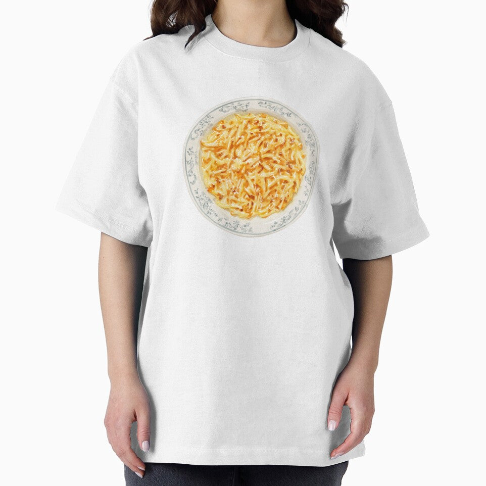 Spätzle, German Egg Noodle Dish with Cheese Sauce by Violet Peonies