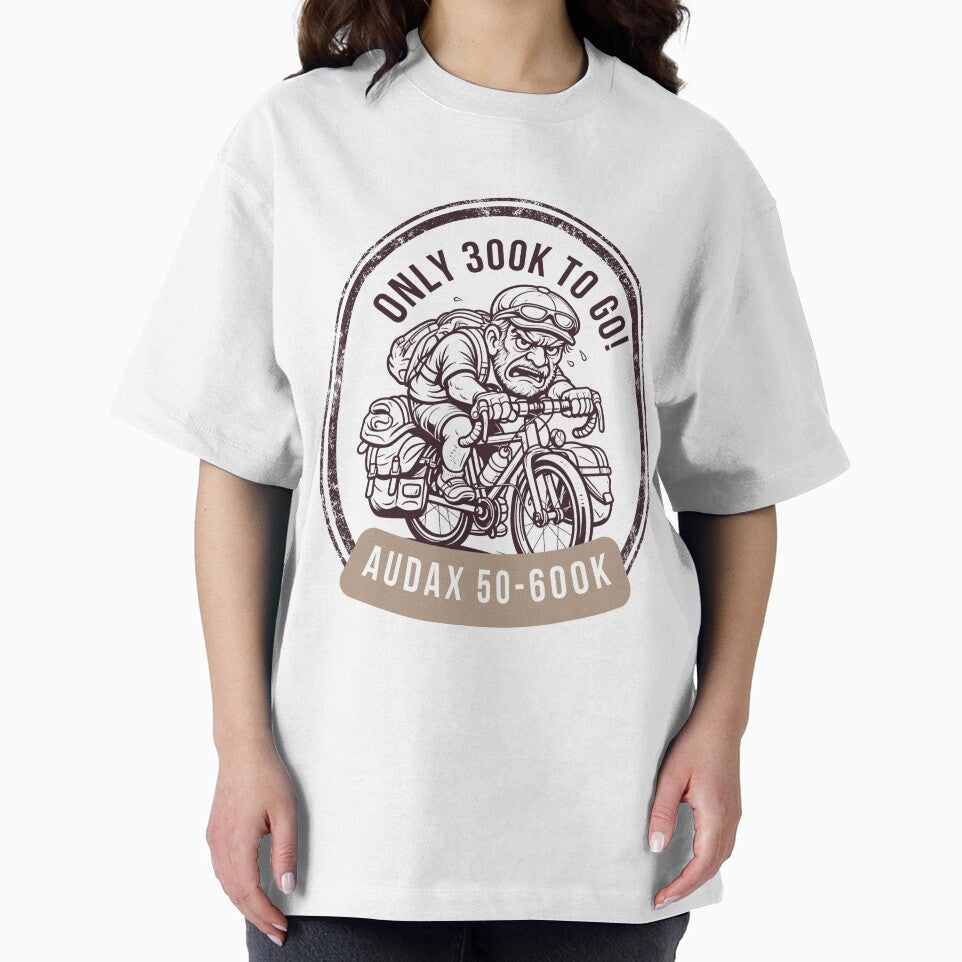 Only 300K To Go! | Audax Cycling Badge | Vintage Retro Tee by Pedal & Pace