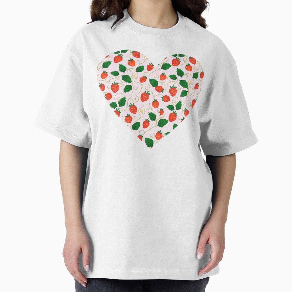 Strawberry Vines – Retro Fruit Pattern by tviyluv