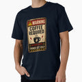 Coffee Required Warning Sign | Funny Coffee Lover Vintage Design by piketo