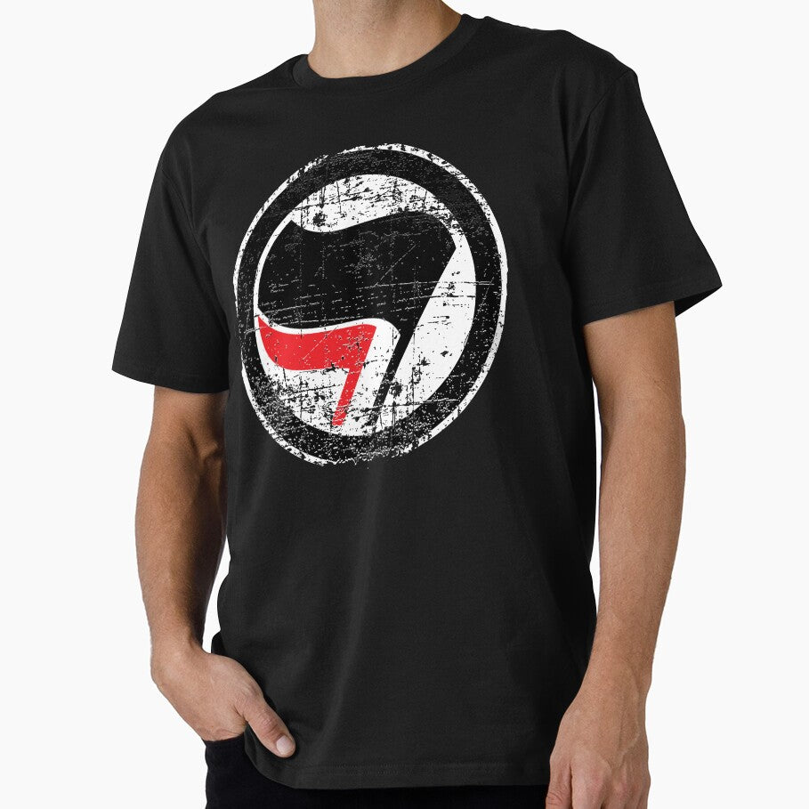 Antifa Red and Black Flag by LeftFist