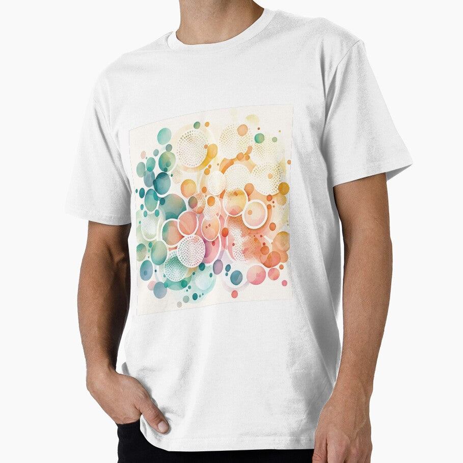 An Abstract Watercolor Painting of Pastel Circles - Boho Chic Patterns by GVRDesign