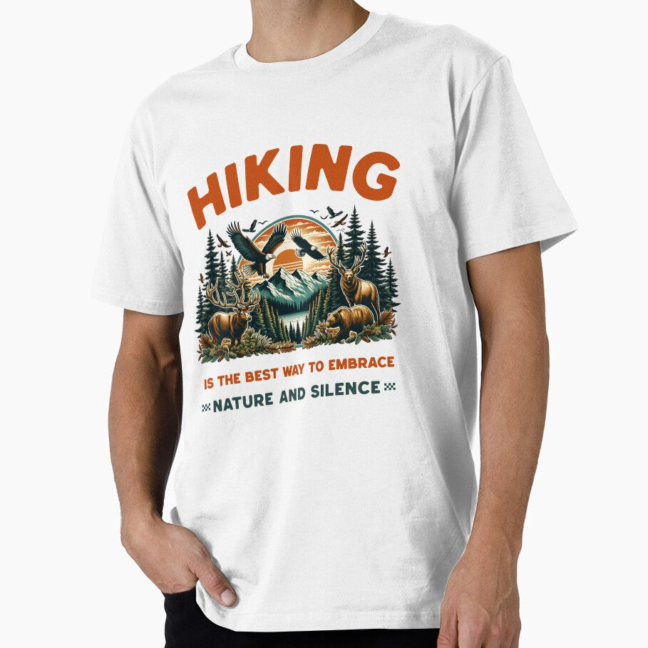 Hiking Is the Best Way to Embrace Nature and Silence by PrintSparkDesigns